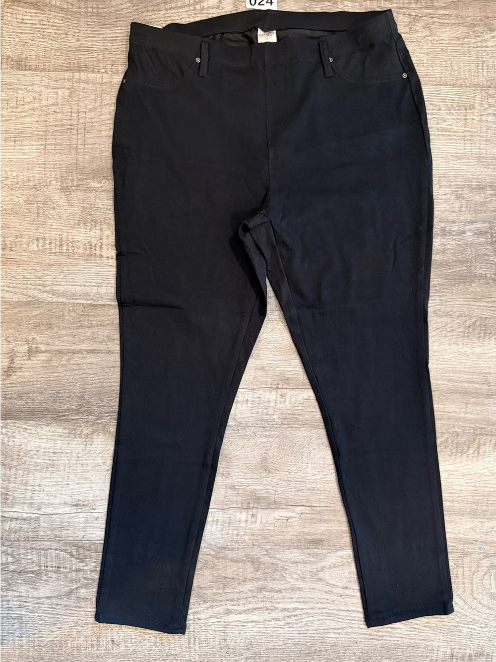 Terra & Sky Black Stretch Pull-On Skinny Pants